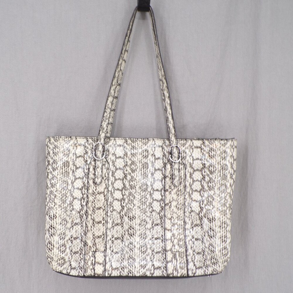 Alfani 13.5 x 11 Tote Bag. Snake Skin Print. Great Condition.